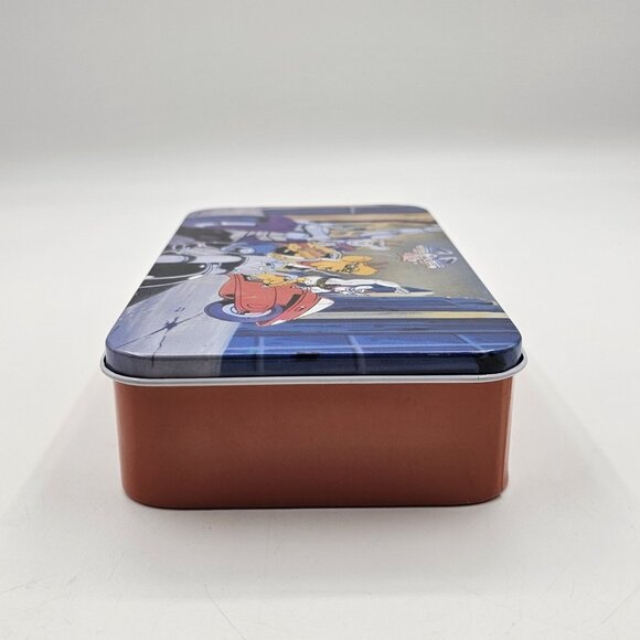 Vintage Biker Mice From Mars Tin Box Pencil Case School Organizer Blue Red 1993 - Picture 6 of 12